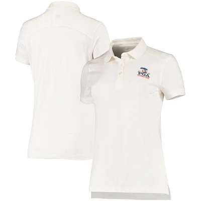 Women's Cutter & Buck White 2020 PGA Championship Advantage DryTec Polo