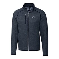 Men's Cutter & Buck Navy Penn State Nittany Lions Mainsail Full-Zip Jacket