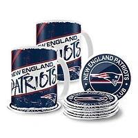 New England Patriots 15oz. Classic Mugs & Coasters - Set