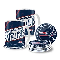 New England Patriots 15oz. Classic Mugs & Coasters - Set