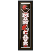 Cleveland Browns 6'' x 22'' Man Cave Framed - Artwork