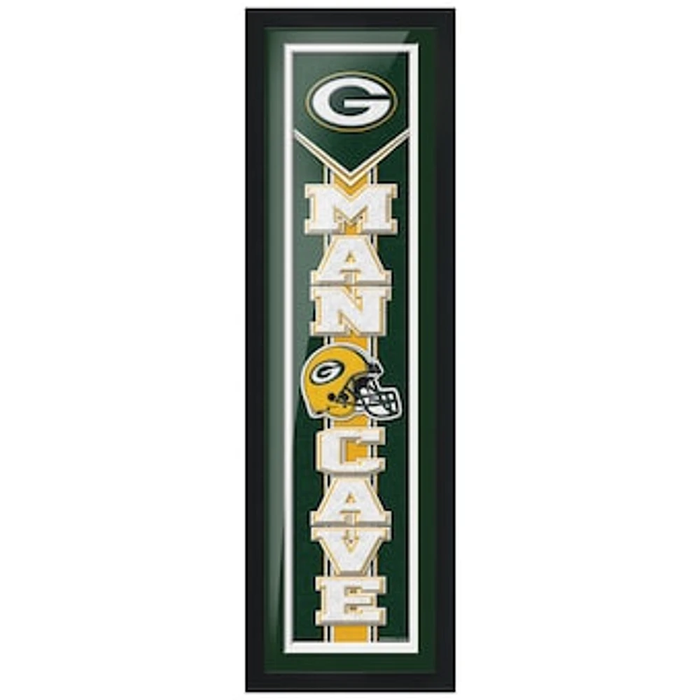 Green Bay Packers 6'' x 22'' Man Cave Framed - Artwork