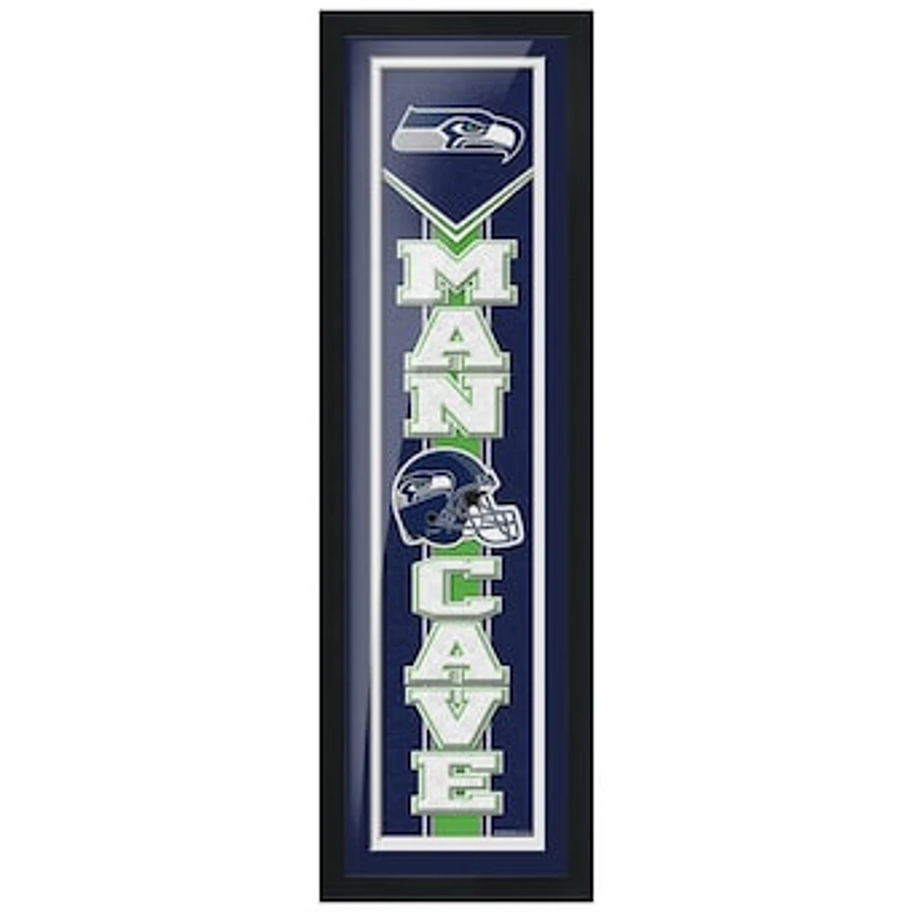 Seattle Seahawks 6'' x 22'' Man Cave Framed - Artwork