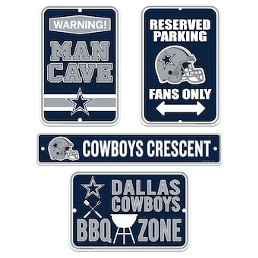 Dallas Cowboys 4-Piece Fan Sign - Set