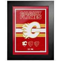 Calgary Flames 12'' x 16'' Team Tradition Framed - Artwork