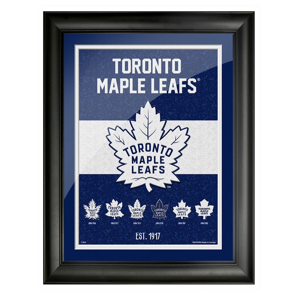 Toronto Maple Leafs 12'' x 16'' Team Tradition Framed - Artwork