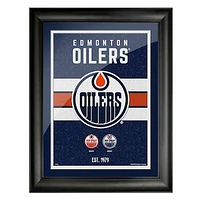 Edmonton Oilers 12'' x 16'' Team Tradition Framed - Artwork