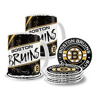 Boston Bruins 15oz. Classic Mugs & Coasters - Set