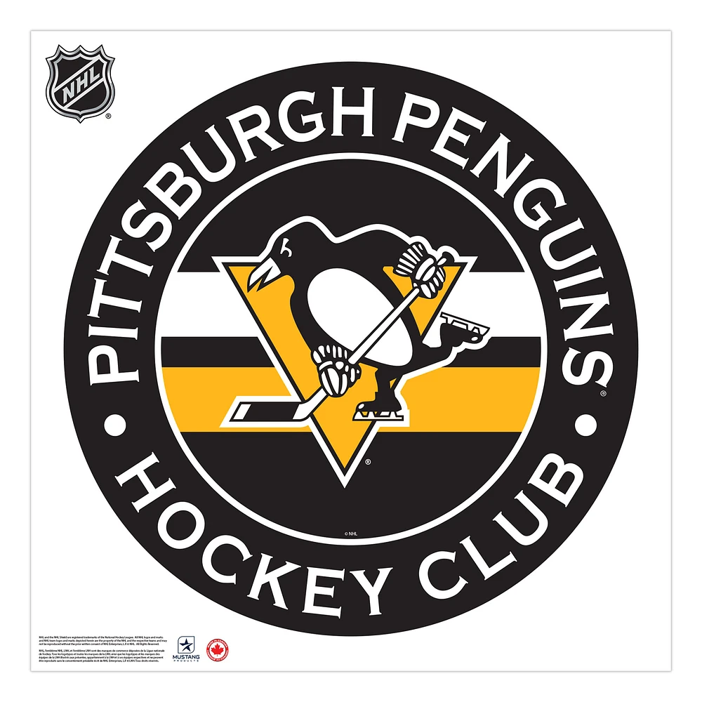 Pittsburgh Penguins 36'' x 36'' Team Logo Repositionable Wall - Decal