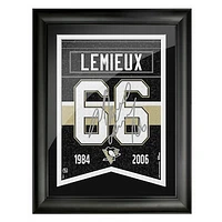 Mario Lemieux Pittsburgh Penguins 12'' x 16'' Framed Replica Signature Alumni - Banner