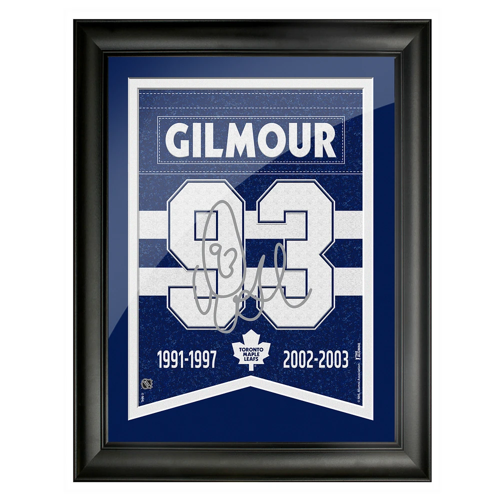 Doug Gilmour Toronto Maple Leafs 12'' x 16'' Framed Replica Signature Alumni - Banner