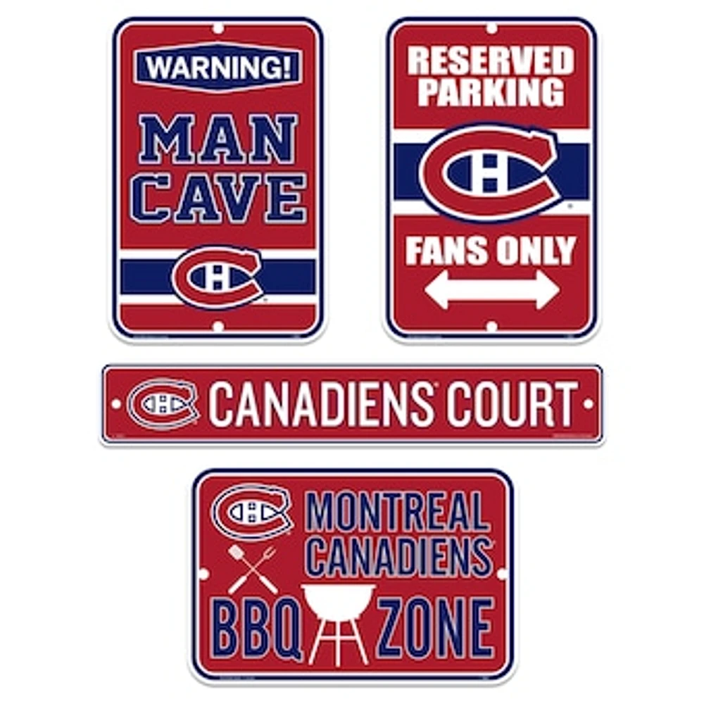 Montreal Canadiens 4-Piece Fan Sign - Set