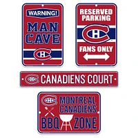 Montreal Canadiens 4-Piece Fan Sign - Set