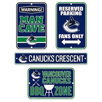 Vancouver Canucks 4-Piece Fan Sign - Set