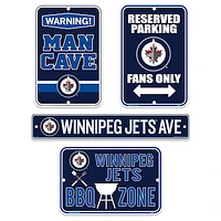 Winnipeg Jets 4-Piece Fan Sign - Set