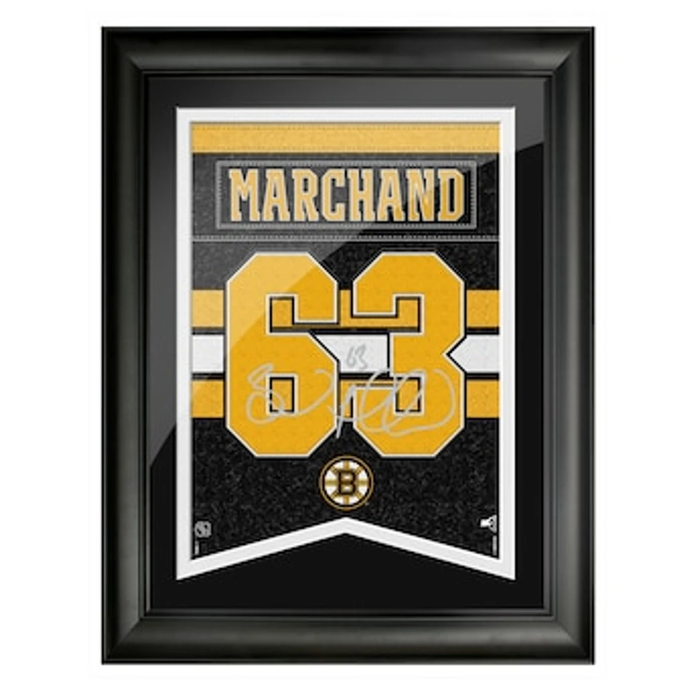 Brad Marchand Boston Bruins 12'' x 16'' Framed Replica Autograph Player - Banner