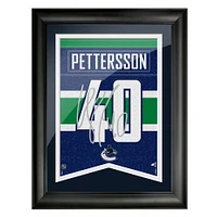 Elias Pettersson Vancouver Canucks 12'' x 16'' Framed Replica Autograph Player - Banner