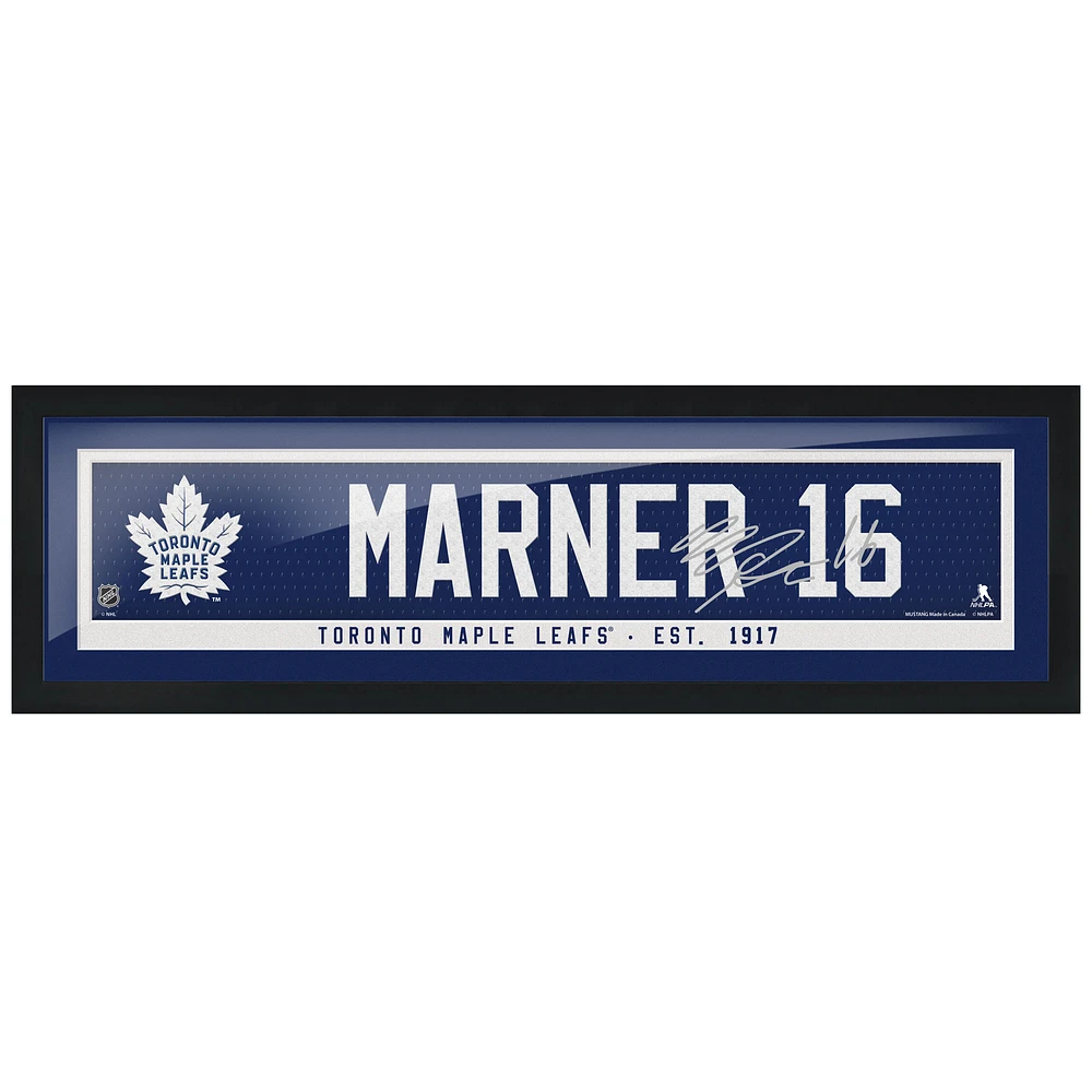 Mitchell Marner Toronto Maple Leafs 6'' x 22'' Framed Replica Autograph Player Name - Bar