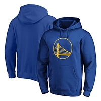 Men's Fanatics Royal Golden State Warriors Icon Primary Logo Fitted Pullover Hoodie