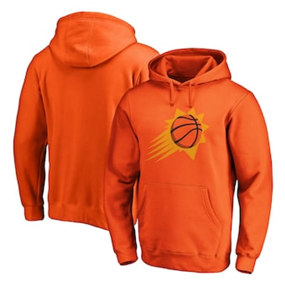 Men's Fanatics Phoenix Suns Icon Primary Logo Fitted Pullover Hoodie