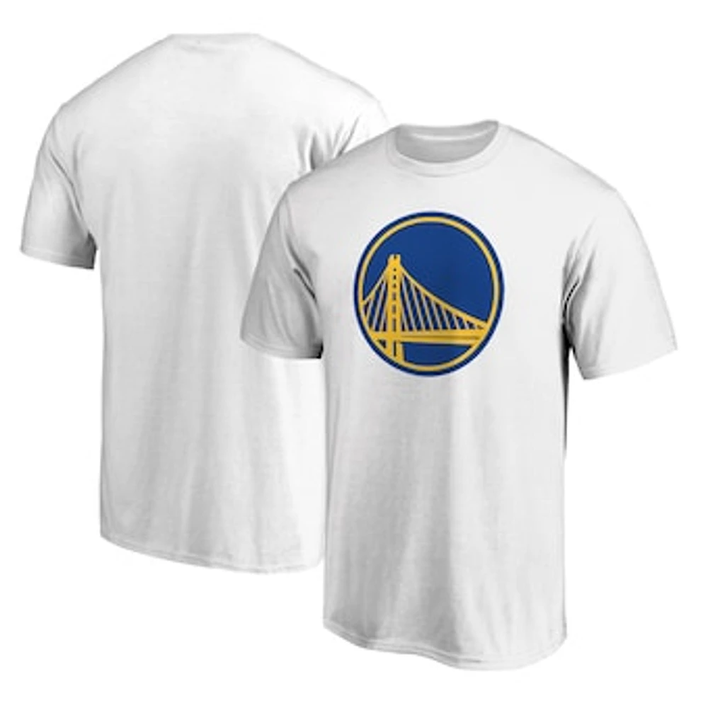 Men's Fanatics White Golden State Warriors Primary Team Logo T-Shirt