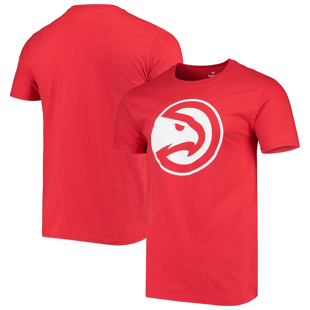 Men's Fanatics Red Atlanta Hawks Primary Team Logo T-Shirt