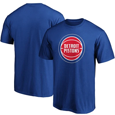 Men's Fanatics Blue Detroit Pistons Primary Team Logo T-Shirt