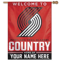 WinCraft Portland Trail Blazers Personalized 27'' x 37'' Single-Sided Vertical Banner