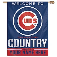 WinCraft Chicago Cubs Personalized 27'' x 37'' Single-Sided Vertical Banner
