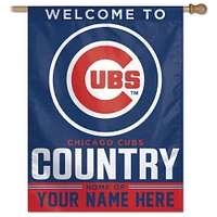 WinCraft Chicago Cubs Personalized 27'' x 37'' Single-Sided Vertical Banner