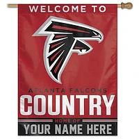 WinCraft Atlanta Falcons Personalized 27'' x 37'' Single-Sided Vertical Banner