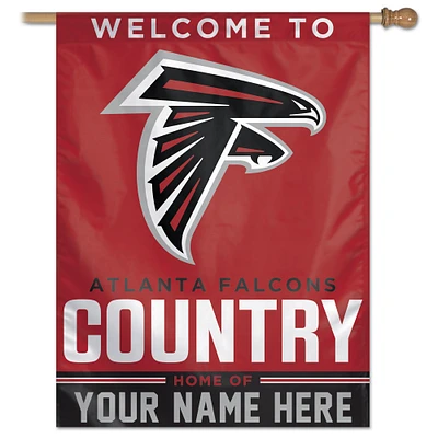 WinCraft Atlanta Falcons Personalized 27'' x 37'' Single-Sided Vertical Banner