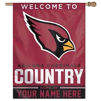 WinCraft Arizona Cardinals Personalized 27'' x 37'' Single-Sided Vertical Banner