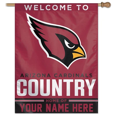 WinCraft Arizona Cardinals Personalized 27'' x 37'' Single-Sided Vertical Banner