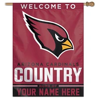 WinCraft Arizona Cardinals Personalized 27'' x 37'' Single-Sided Vertical Banner