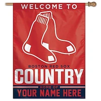 WinCraft Boston Red Sox Personalized 27'' x 37'' Single-Sided Vertical Banner