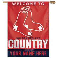 WinCraft Boston Red Sox Personalized 27'' x 37'' Single-Sided Vertical Banner
