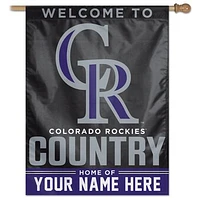 WinCraft Colorado Rockies Personalized 27'' x 37'' Single-Sided Vertical Banner