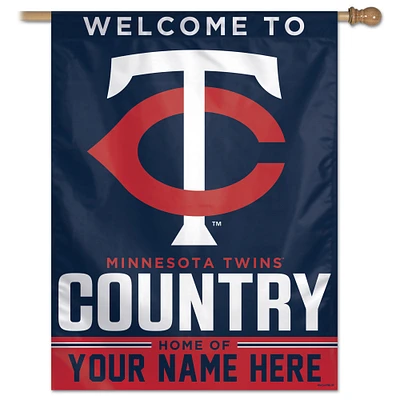 WinCraft Minnesota Twins Personalized 27'' x 37'' Single-Sided Vertical Banner