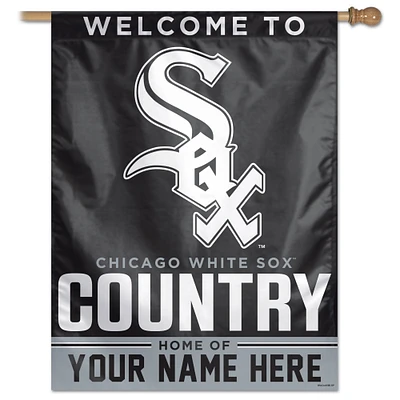 WinCraft Chicago White Sox Personalized 27'' x 37'' Single-Sided Vertical Banner