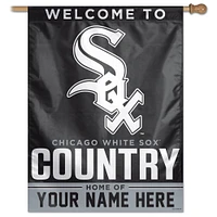 WinCraft Chicago White Sox Personalized 27'' x 37'' Single-Sided Vertical Banner