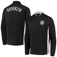 Men's Fanatics Black Brooklyn Nets Exclusive Mock Neck Full-Zip Jacket