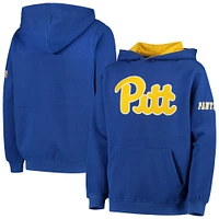 Youth Royal Pitt Panthers Big Logo Pullover Hoodie