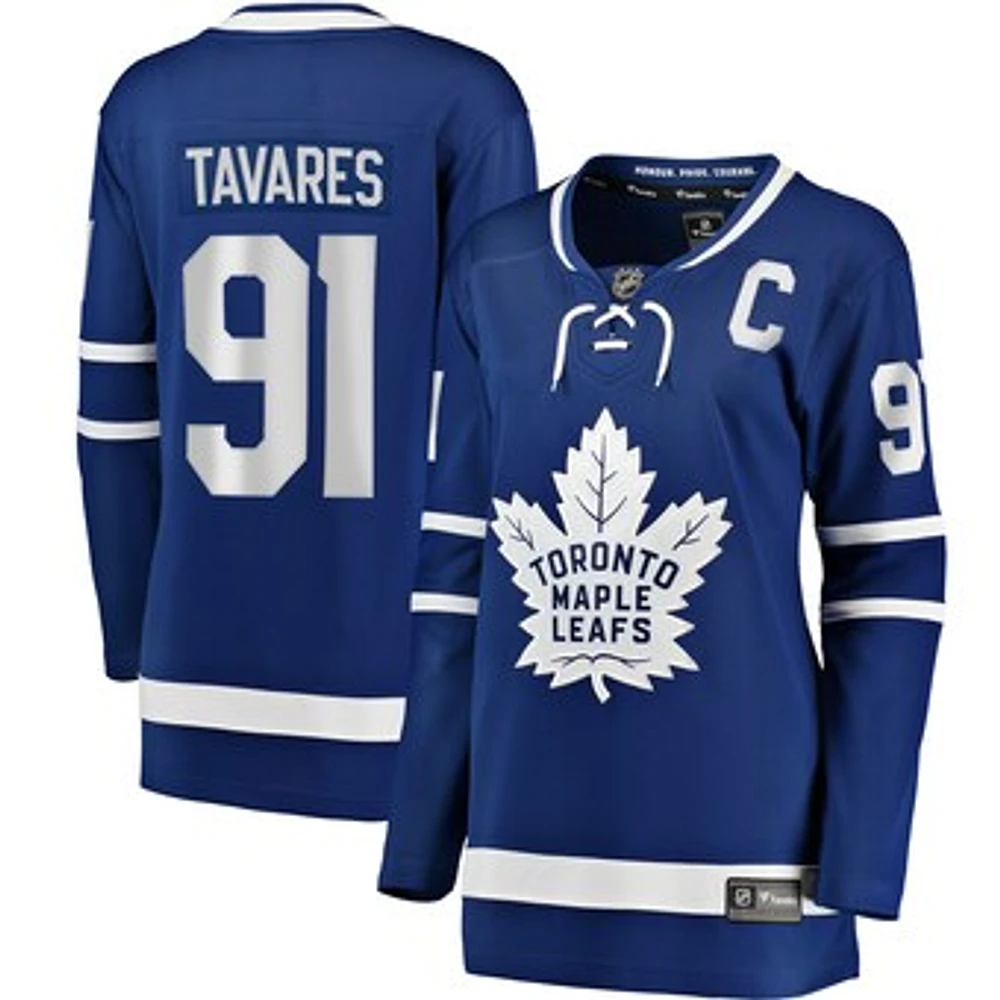 Women's Fanatics John Tavares Blue Toronto Maple Leafs Home Premier Breakaway Player - Jersey