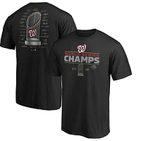 Men's Majestic Black Washington Nationals 2019 World Series Champions Signature Roster T-Shirt