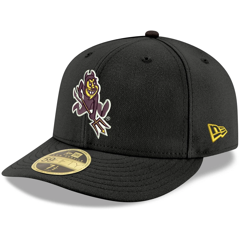 Men's New Era Black Arizona State Sun Devils Basic Low Profile 59FIFTY Fitted Hat