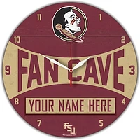 WinCraft Florida State Seminoles Personalized 14'' Round Wall Clock