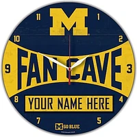 WinCraft Michigan Wolverines Personalized 14'' Round Wall Clock