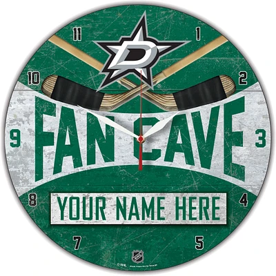 WinCraft Dallas Stars Personalized 14'' Round Wall Clock