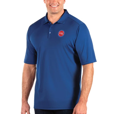 Men's Antigua Royal Detroit Pistons Big & Tall Tribute Polo